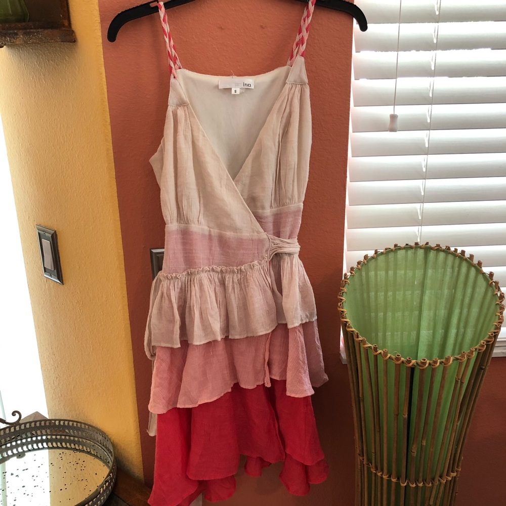 Tiered Wrap Dress